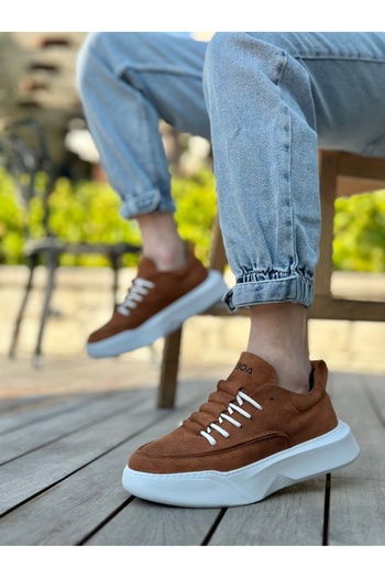BESKAR Ba0332 Men's Tan Color Sneaker Sports Shoes – Lightweight Construction
