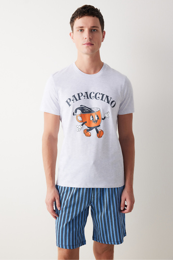 Penti Papaccino Multicolor Shorts Pajama Set