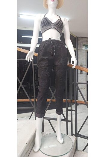 EREN STYLE Italian Waist Tied Camouflage Patterned Skinny Leg Trousers (Size 36-44)