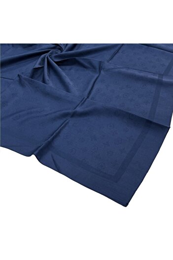 Pierre Cardin Navy Blue Cotton Scarf - 1030500 -921