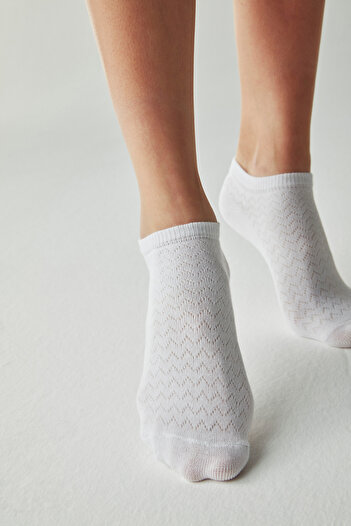 Penti Zigzag Textured 3-Piece Bootie Socks