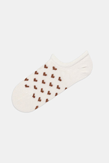Penti Cat Love 3lü Bej Çok Renkli Sneaker Çorabı
