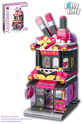 Vagonlife Keeppley City Corner/City Corner Series Cosmetic Store (348 Pieces) Toy Building Set Ffk-0103