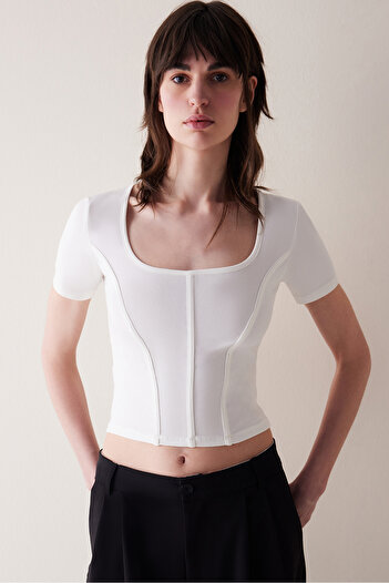 Penti Corset Detailed T-Shirt