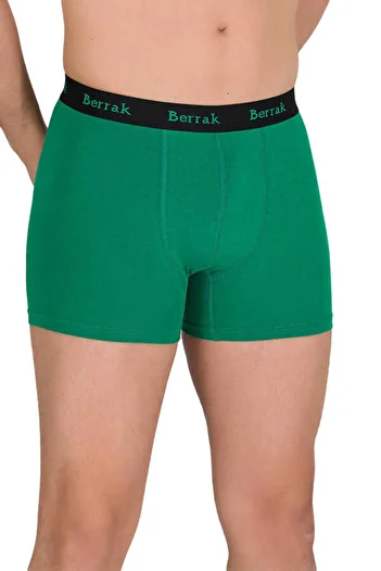 MYS GRUP TEKSTİL Men's 2-Piece Green Color Modal Lycra Boxer-Shorts with Thick Belt Clear / 4476