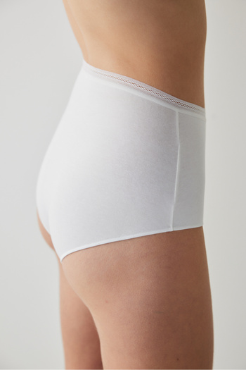 Penti Easy Cotton High Waist Forty White Slip Panties