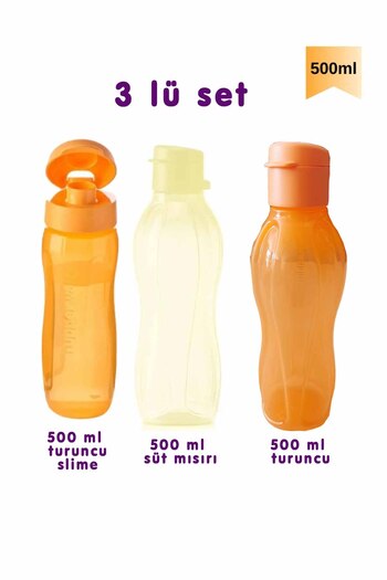 Tupperware 500 ml 3-Piece Combination - Bottle Water Bottle