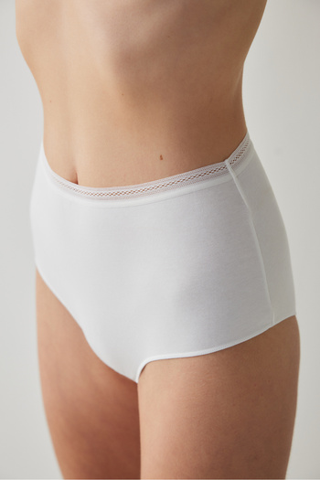 Penti Easy Cotton High Waist Forty White Slip Panties