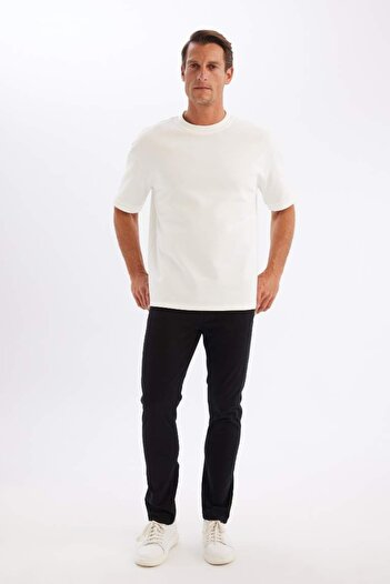 DeFacto Men's Canvas Trousers C9441Ax/Bk81 Black