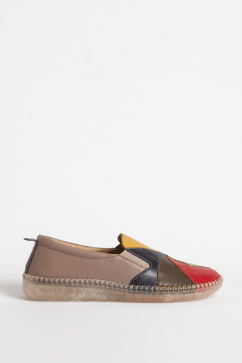 Dericlub Genuine Leather Women's Shoes - Comfortable Fit, Flexible Sole, Casual Mink - BR 04110
