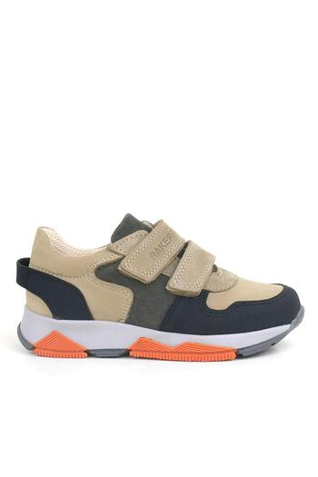 Rakerplus Genuine Leather Sand Gray Black Kids Sneakers Sports Shoes