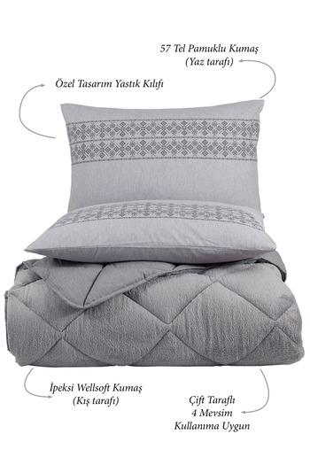 Otelonia Wellsoft King Size Quilt Set - with 2 Pillowcases