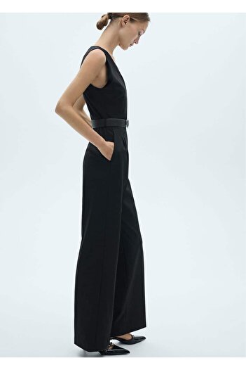 MANGO Woman Long Jumpsuit with Belt