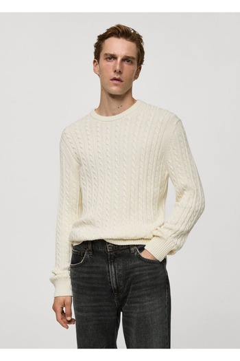 MANGO Man Cotton Blend Knitwear Sweater
