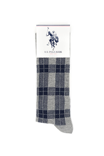 U.S. Polo Assn. Erkek Gri Melanj Çorap 50274147-VR086