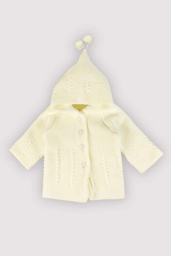 MYZİ STORE Knitwear Hooded Double Layer Girl - Baby Boy Cardigan 12342