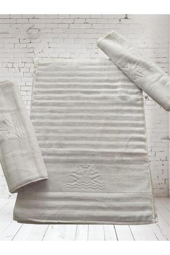 Gohiba Thick Bathroom Foot Towel - High Gradient, Jacquard Mat, 100% Cotton