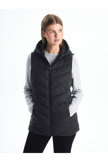 LC Waikiki Lw - Women's Hooded Plain Puffer Vest