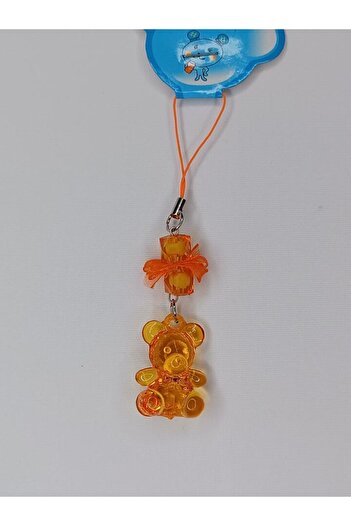 Hasyılmaz Orange Jelly Bear Phone Strap - Bag Wallet 005
