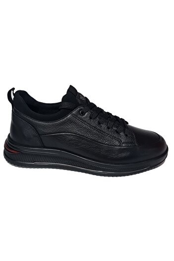 MARCOMEN Ανδρικά παπούτσια casual με κορδόνια Stretch Floater Model ριγέ γνήσιο δέρμα 20224