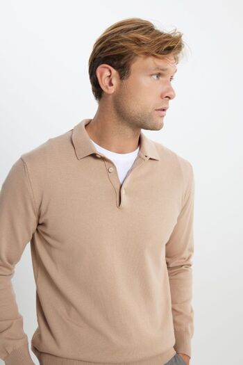 ALTINYILDIZ CLASSICS Βαμβάκι Standard Fit Regular Fit Πουλόβερ με γιακά Polo Mink πουλόβερ Mink πουλόβερ