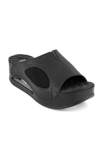 Muya Γυναικείες παντόφλες Lofty Orthopedix Air Max Sole-Μαύρο