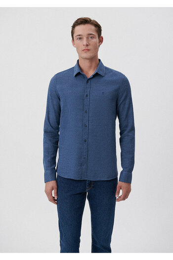 Mavi Indigo Gömlek Slim Fit / Dar Kesim 0210963-70487
