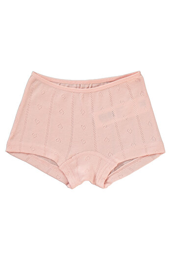 Civil Girls Ecru-Salmon Boxer Set for Girls 2-10 Years