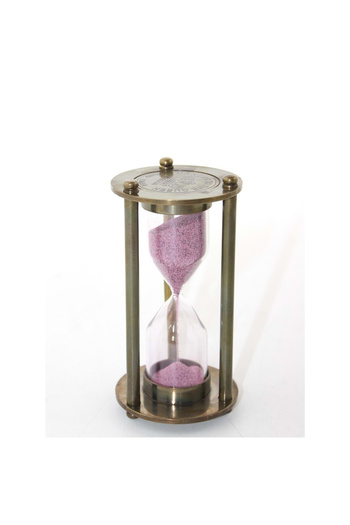 Hediye Sahibi Decorative Brass Hourglass 12*6 cm