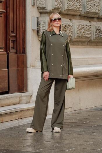 FTZ WOMEN Khaki Ftz Women's Leather Set - 30932