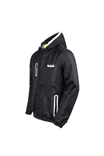 Prosev Motorcycle Protected Raincoat Ripstop Polyamide Membrane Fabric Stopwater Corta Vento Raincoat Black