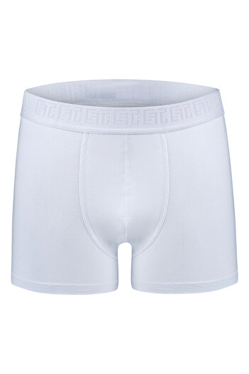 Efsi White Cotton Lycra Efsi Regular Boxer - 3019