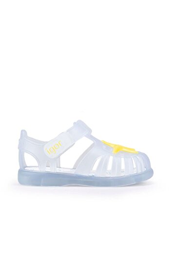 IGOR S10234 Tobby Starfish Kids White Yellow Sandals