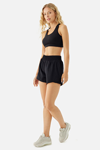 Superstacy Black Rose Tights Sports Shorts