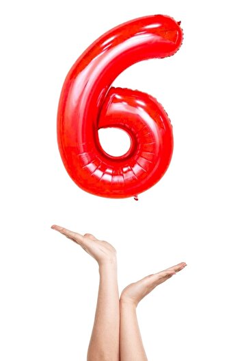 TURKUAZ PARTY Foil Balloon 16-6 Red Set