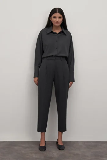 mathilda store Anthracite Private Edition Carrot Trousers