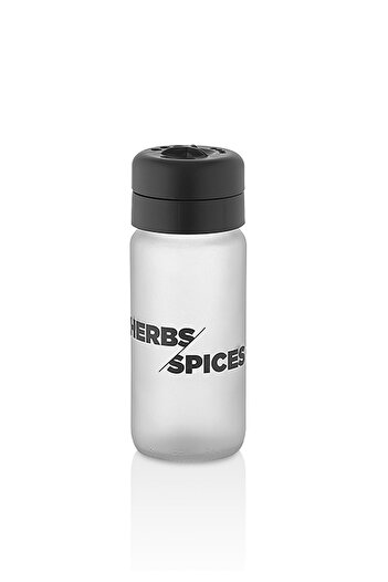 SİHİRLİ AYAKLAR 245 Cc Black Glass Spice Rack - with Lid