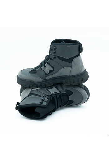 Elevold Ανδρικές μπότες Army Style με κρυφό τακούνι αύξησης ύψους +7 cm