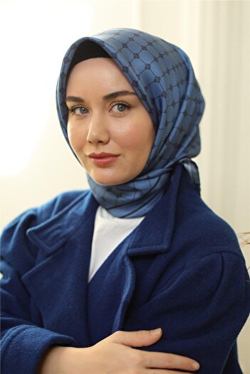 Silk Home Шарф з шовку Indigo Lacivert Twill - 11393-08