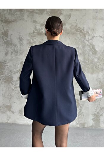 MYGİYİMİSTANBUL Blazer Jacket (Striped Lining)