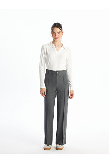 LC Waikiki Lw - Polo Collar Plain Long Sleeve Women's Bodysuit