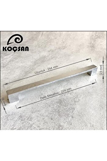 KOÇSAN Narcis Cromat 224 Mm Mâner Mobilier Bucătărie Country De Lux Mâner Sertar Dulap