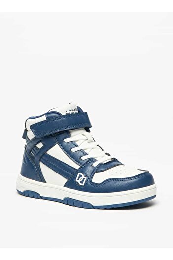 Duchini Mister Duchini Boys' Panelled Sneakers with Hook and Loop Closure