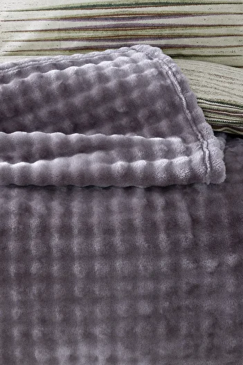 Yataş Blera Wellsoft Single Blanket - Ash Purple