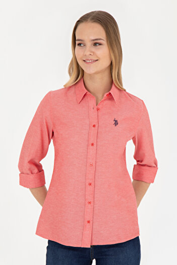 U.S. Polo Assn. Piros hosszú ujjú női ing – alapmodell50288851-VR030