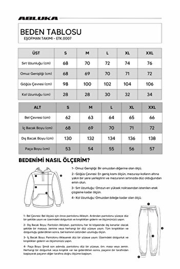 ablukaonline Чоловічий комплект спортивного одягу Indigo Oversize