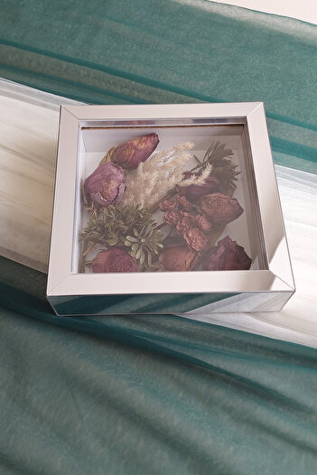Verda Çerçeve 20x20x5 cm New Fashion Flower Pattern Memory Frame