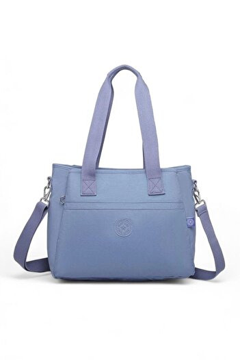 SMART BAGS Geantă de umăr pentru femei Crinkle Jeans-albastru Smb3110