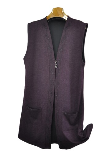 elma abone New Season Ecrin 3 Button Long Vest
