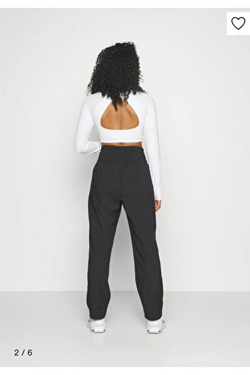 Nike Dri-Fit One Ultra Woven High Waist Training Beli Lastikli Siyah Kadın Pantolon